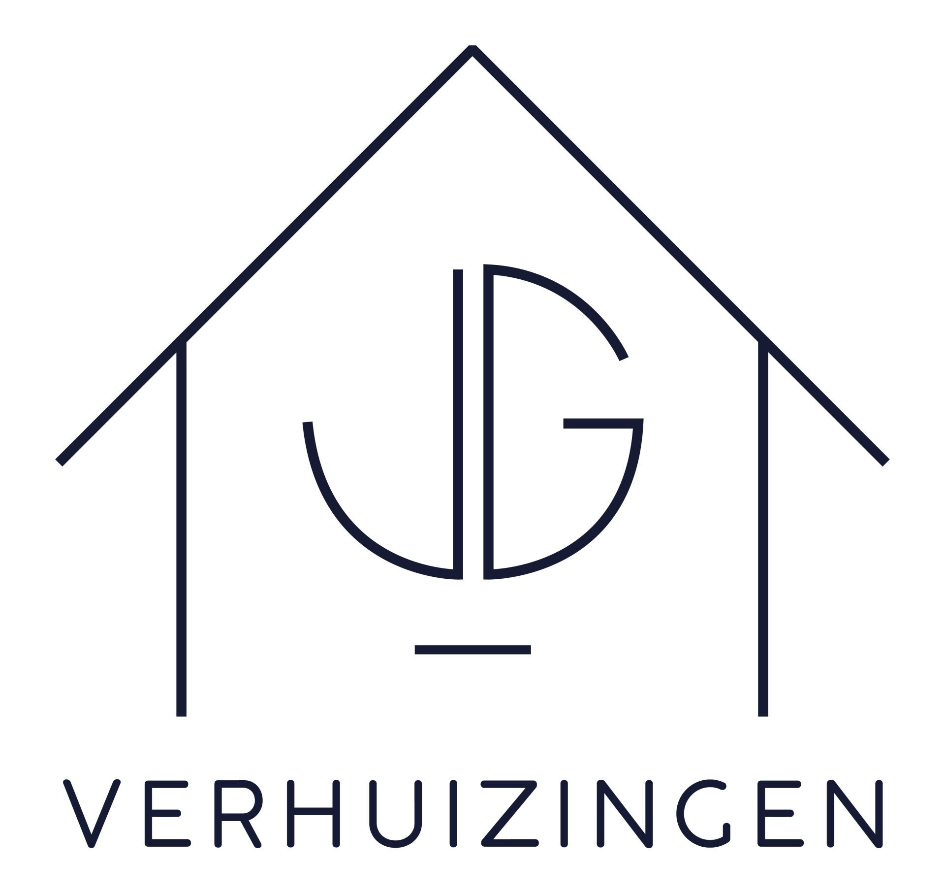 2025 Logo JG Verhuizingen in blauw